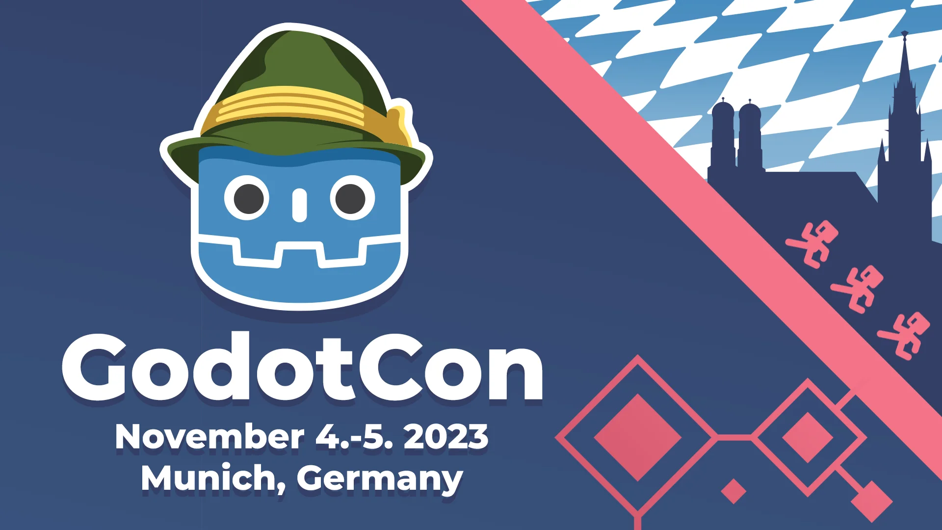 GodotCon Munich 2023 event banner