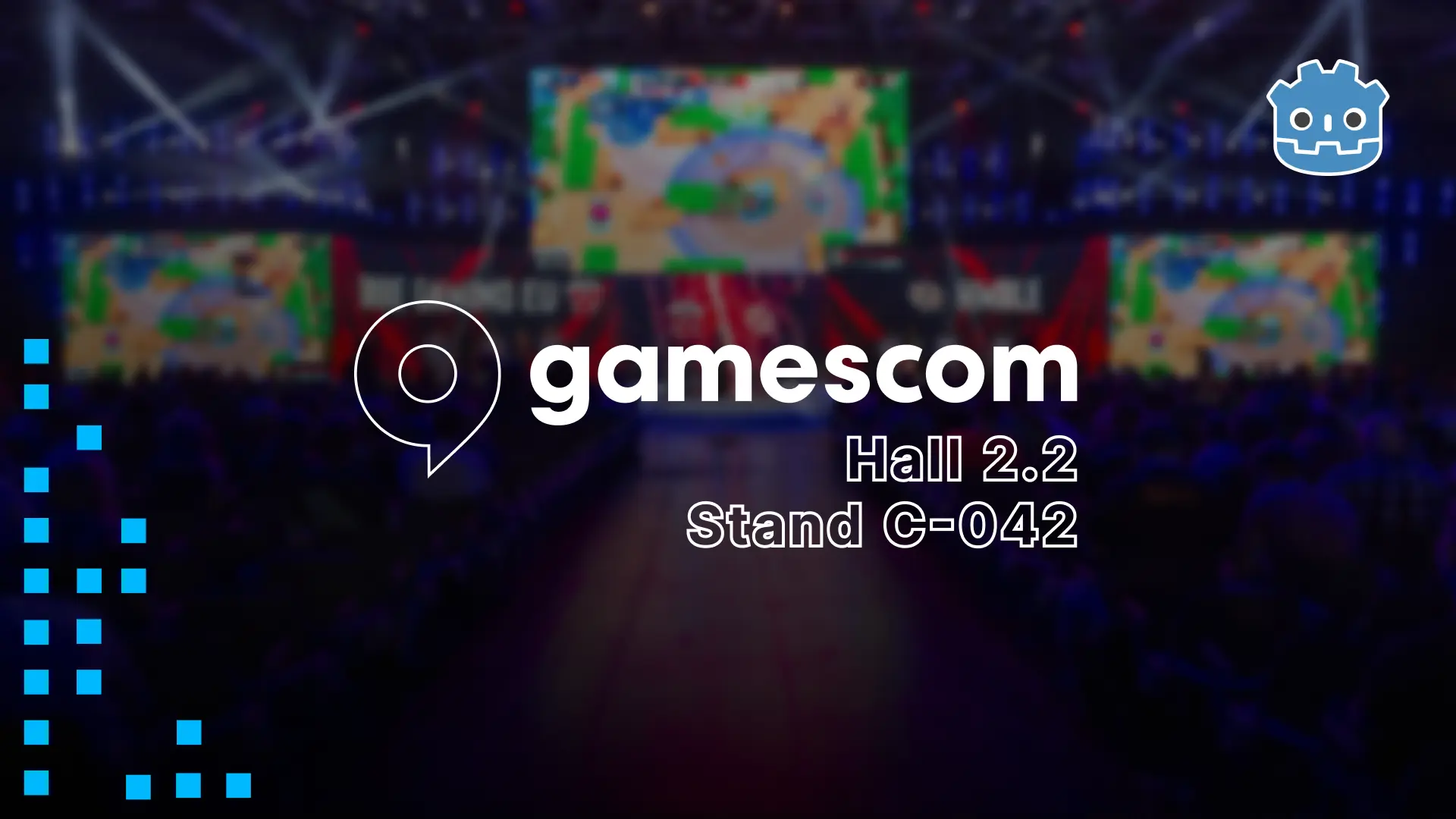 Godot @ gamescom 2023 event banner