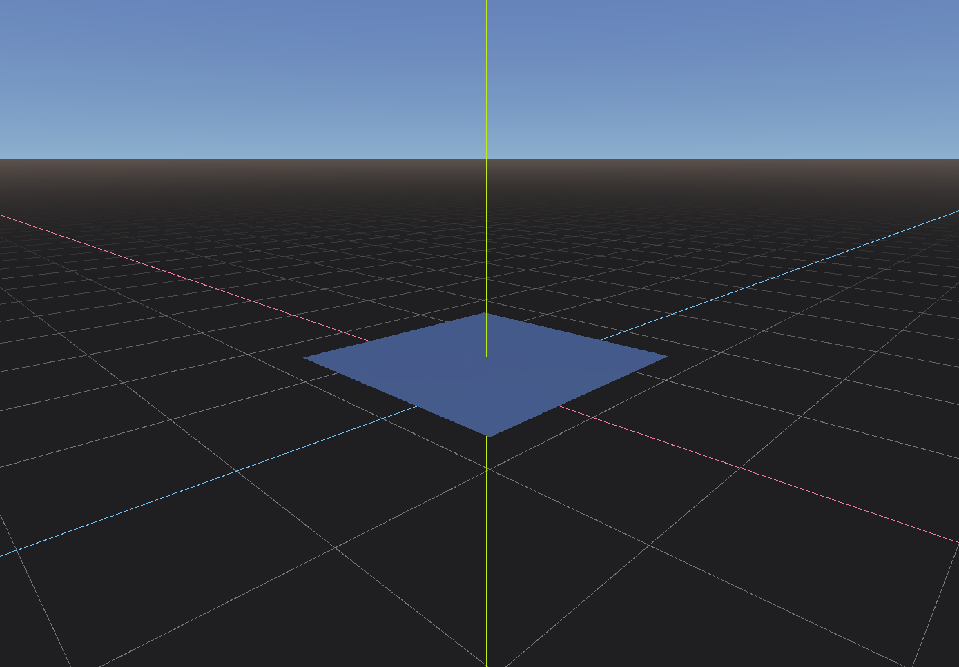 Infinite 3D grid with far away lines fading out