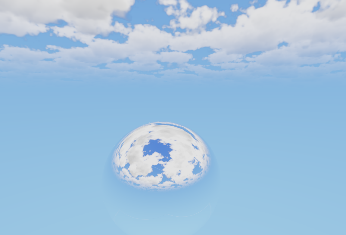 Example of sky shader in 3D Godot Editor