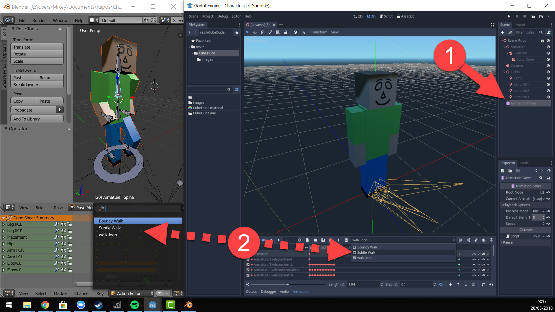 Godot Engine Importing 3d Assets From Blender Gamedev Tv