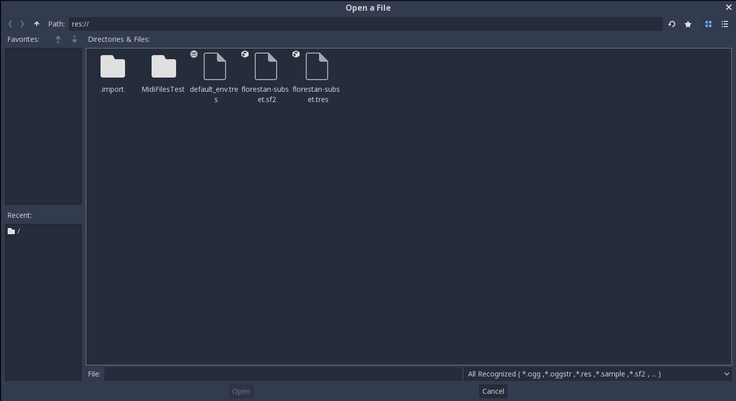 Loading a SoundFont