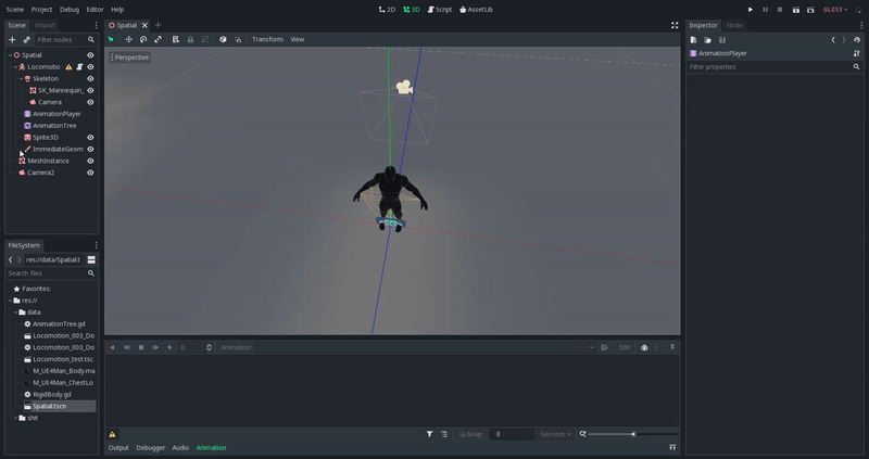 GIF demo of AnimationNodeMotionMatch