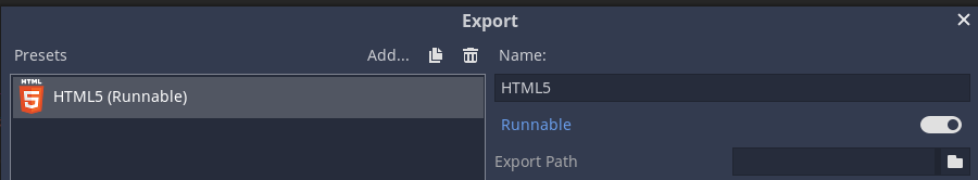 HTML5 projet exportation