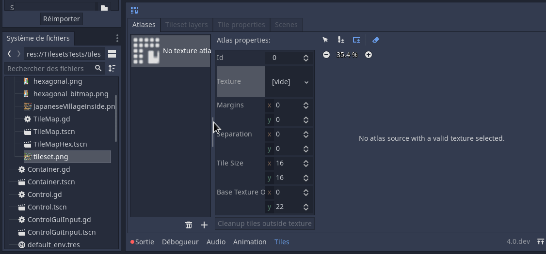 Auto-creation of tiles from an atlas