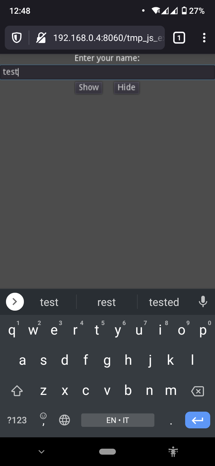 Experimental Virtual Keyboard - vertical