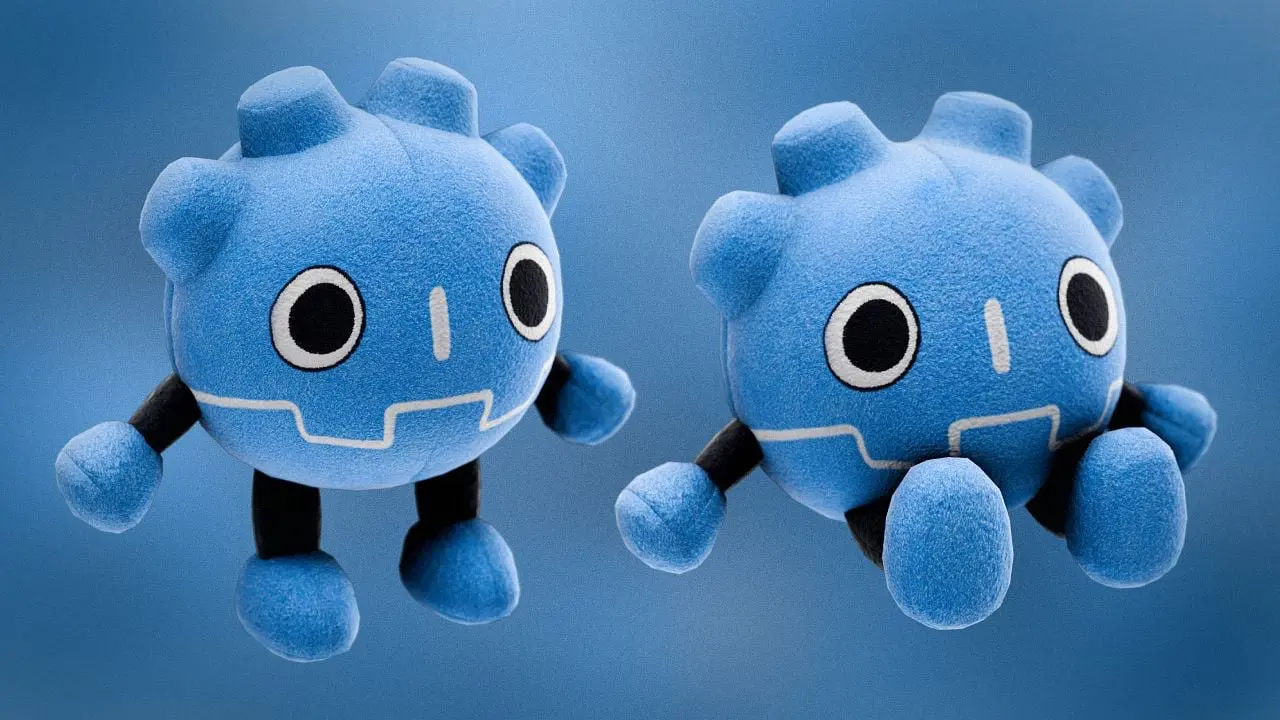 3D model of the Godot robot plush