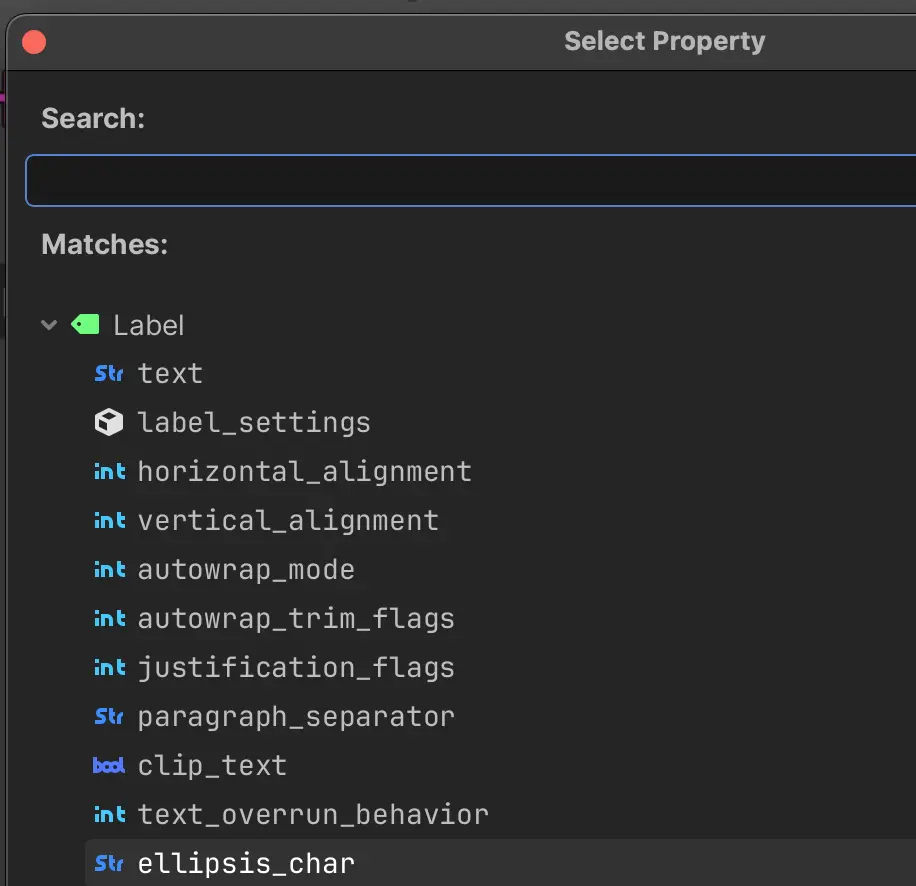 Monospaced fonts in property