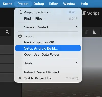 A showcase of accessing the AndroidSDKManager through the Project menu