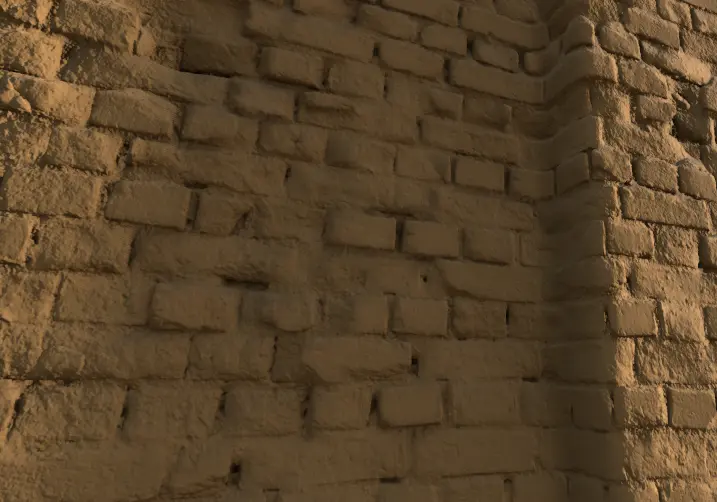 A showcase of a scene with multi-bounce ambient occlusion approximation disabled