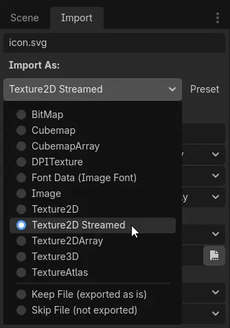 The new texture import type shown off in the Import dock