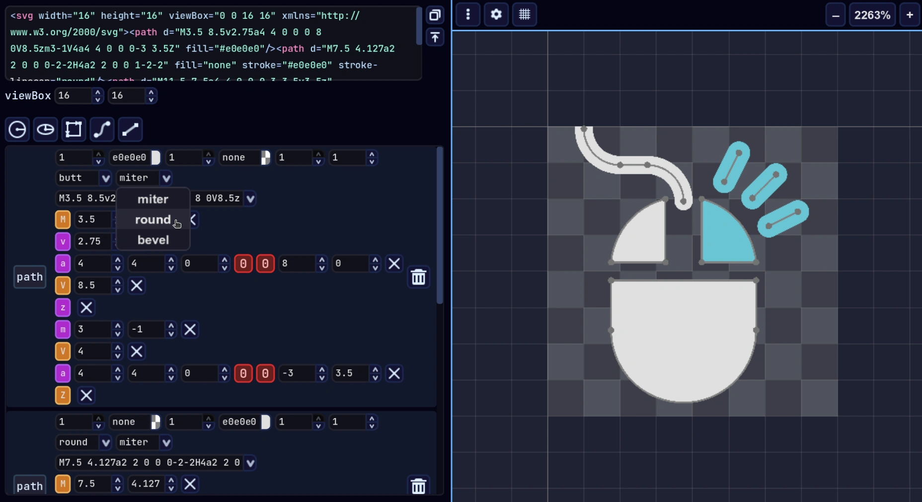 GodSVG is an SVG editor app made with Godot 4 by MewPurPur