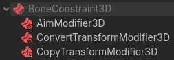Inspector of BoneConstraint3D