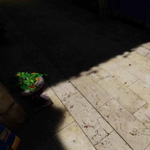 The Sponza scene with bicubic shadows turned on.